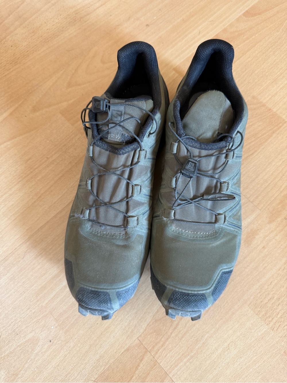 Men's SALOMON Olive Green Trail Running Shoes